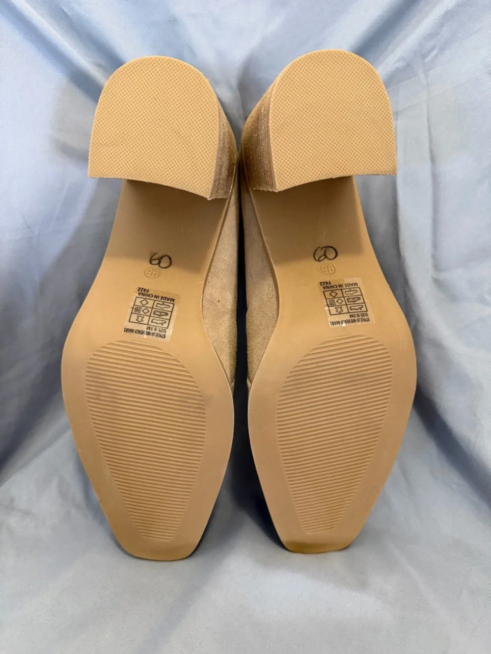 Joie Wevenly Suede Block Heel Loafers – Size 9.5
